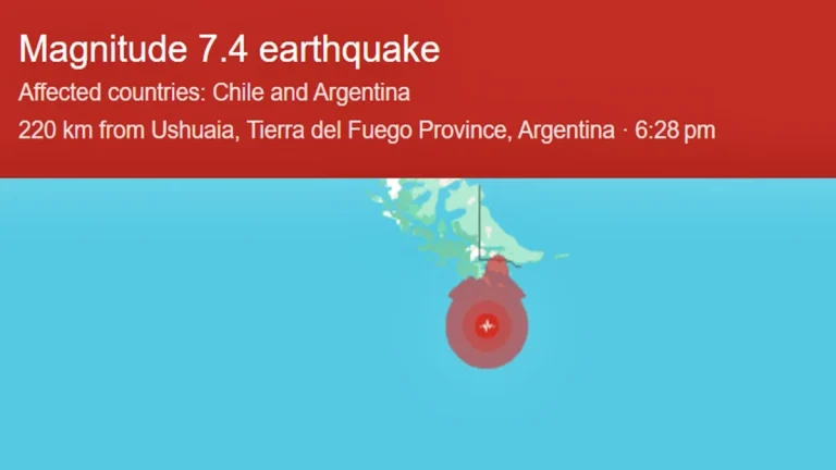 Argentina earthquake 7.4 sparks tsunami panic across South American coast