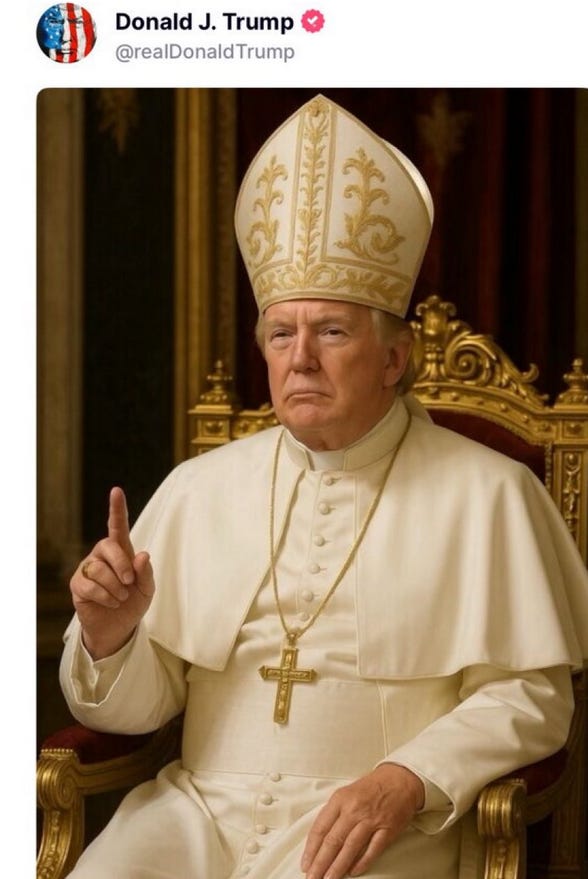 Catholic Organization Blasts White House For Posting Image Of Trump As Pope