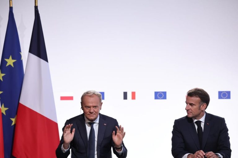 Macron, Tusk slam leaders attending Putin’s Victory Day parade