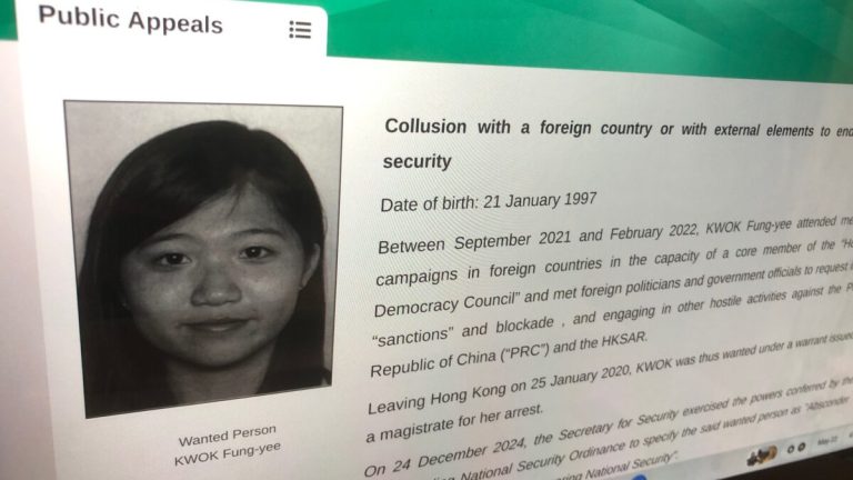 Hong Kong activist Anna Kwok’s father is being prosecuted as a form of ‘collective punishment,’ according to rights groups