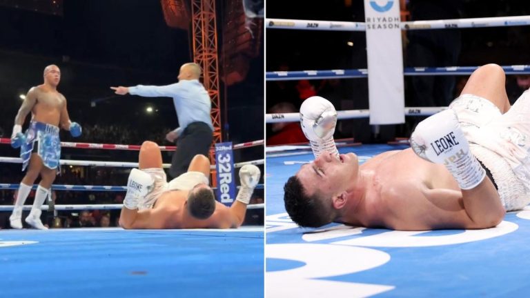 Aussie heavyweight Justis Huni knocked out by Fabio Wardley in interim WBA world title fight