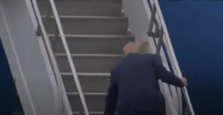 Trump Is In Such Severe Decline That He Almost Fell Boarding Air Force One