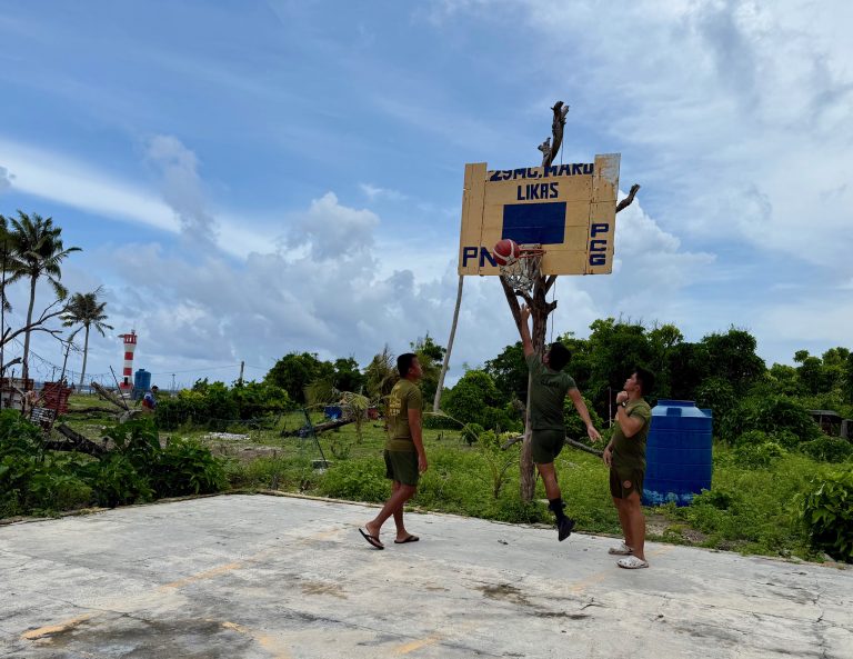 The tiny Philippine island denying and defying China at sea