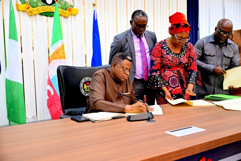 Governor Otu Signs Nine Bills Into Law, Earns CRSHA Endorsement For Outstanding Two-Year Performance