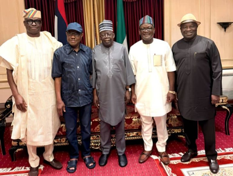 Wike Leads Ikpeazu, Fayose, Ortom In Meeting With Tinubu In Abuja