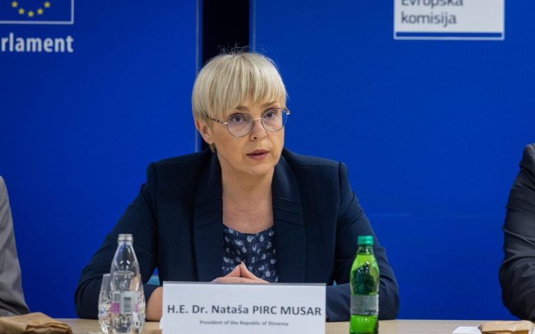 President Pirc Musar with EU ambassadors on the importance of expanding the union