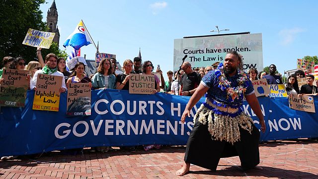 ‘States must ACT NOW’: Climate activists protest outside ICJ
