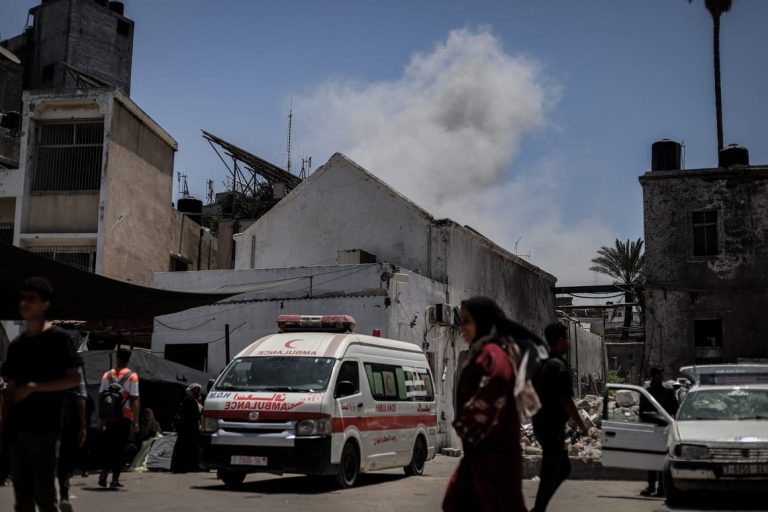 Fresh Israeli strikes in Gaza kill 38 as Netanyahu heads to US for ceasefire talks