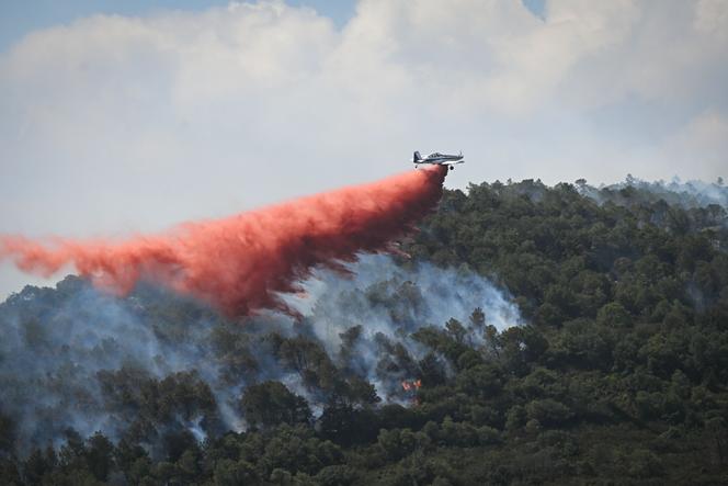 Forest fire rages in southern France