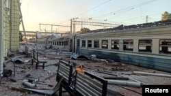 2 Dead In Russian Missile Strike Targeting Key Ukrainian Railway Hub