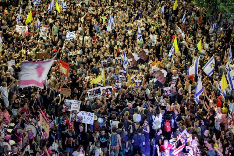 Thousands in Israel march against Netanyahu’s plan to escalate Gaza war