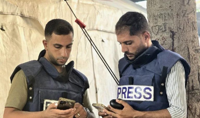Gaza journalist reports on Israeli attack that killed Al Jazeera colleagues