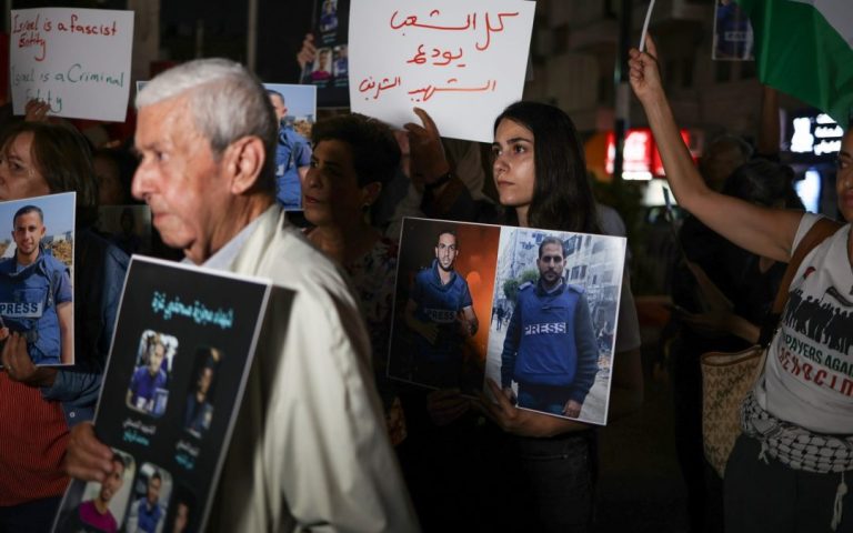 The EU condemns the murder of journalists in an Israeli strike in Gaza