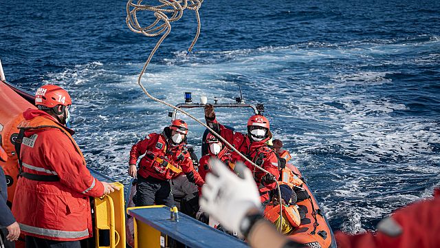 Pregnant woman medically evacuated after migrant boat rescue in Mediterranean Sea