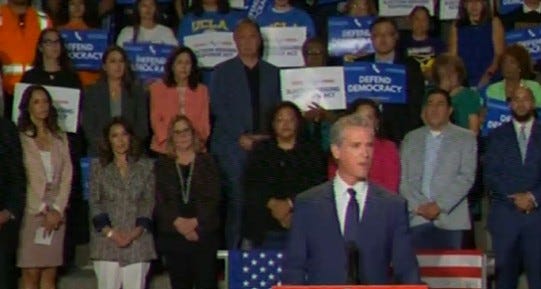 Gavin Newsom Says Trump’s Presidency Ends in 17 Months With California Plan To Save Democracy