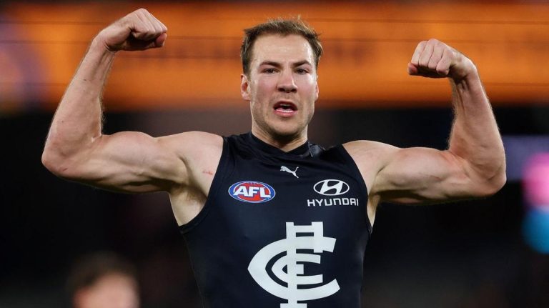 Carlton’s seven-goal hero Harry McKay praises ‘freak’ teammate Sam Walsh after big win over Port Adelaide