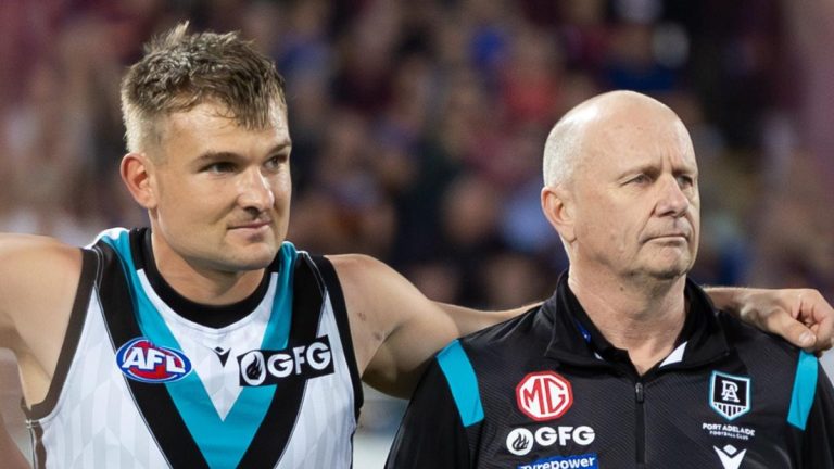 Ollie Wines set to miss Ken Hinkley’s farewell game after copping three-game ban for hit on Cooper Lord