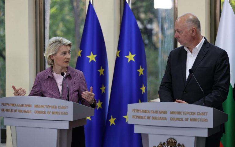 Ursula von der Leyen: Bulgaria actively contributes to the defense and security of both Ukraine and Europe