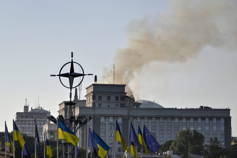 Ukraine’s main government building hit as Russia ramps up attacks