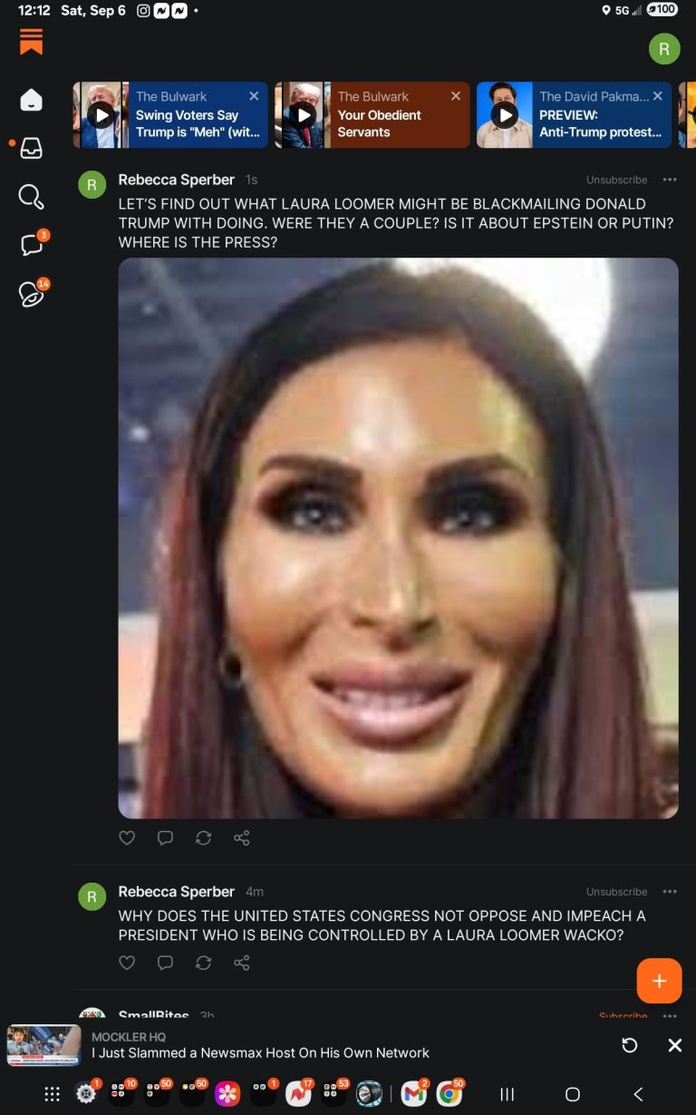 WHAT DOES LAURA LOOMER HAVE ON DONALD TRUMP? IT’S TIME TO ASK AND FIND OUT.