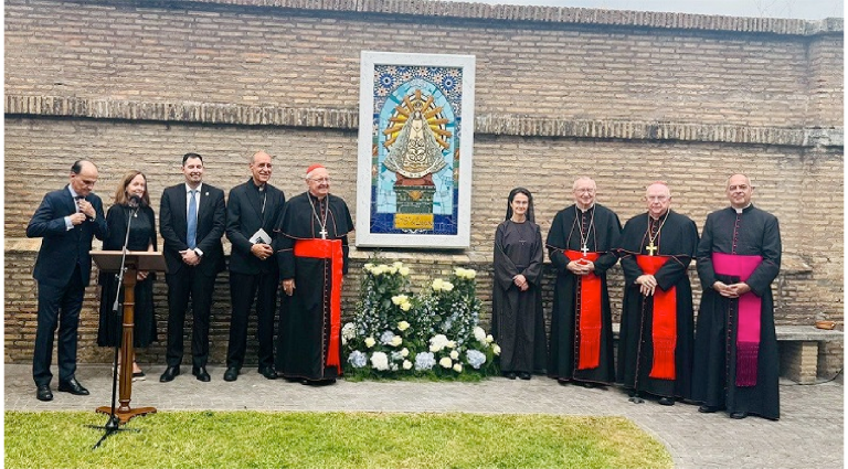 The Vatican welcomes Argentina’s patron saint, the Virgin of Luján, to its gardens