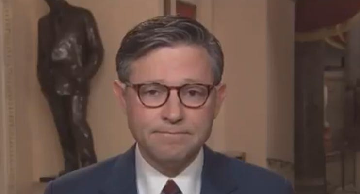 Mike Johnson Seems To Be Have Some Sort Of Breakdown Over The Shutdown He Is Causing