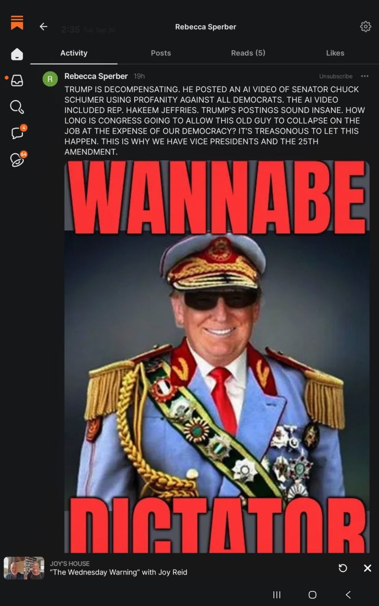 Today’s Substack Posts By The Blog. A NATIONAL EMERGENCY  IN AMERICA.