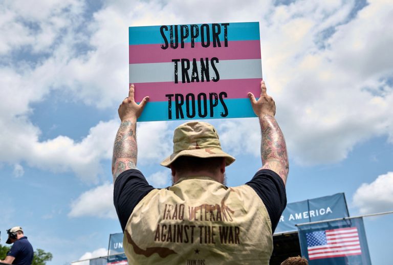 When military recruiters visit, colleges must support trans students