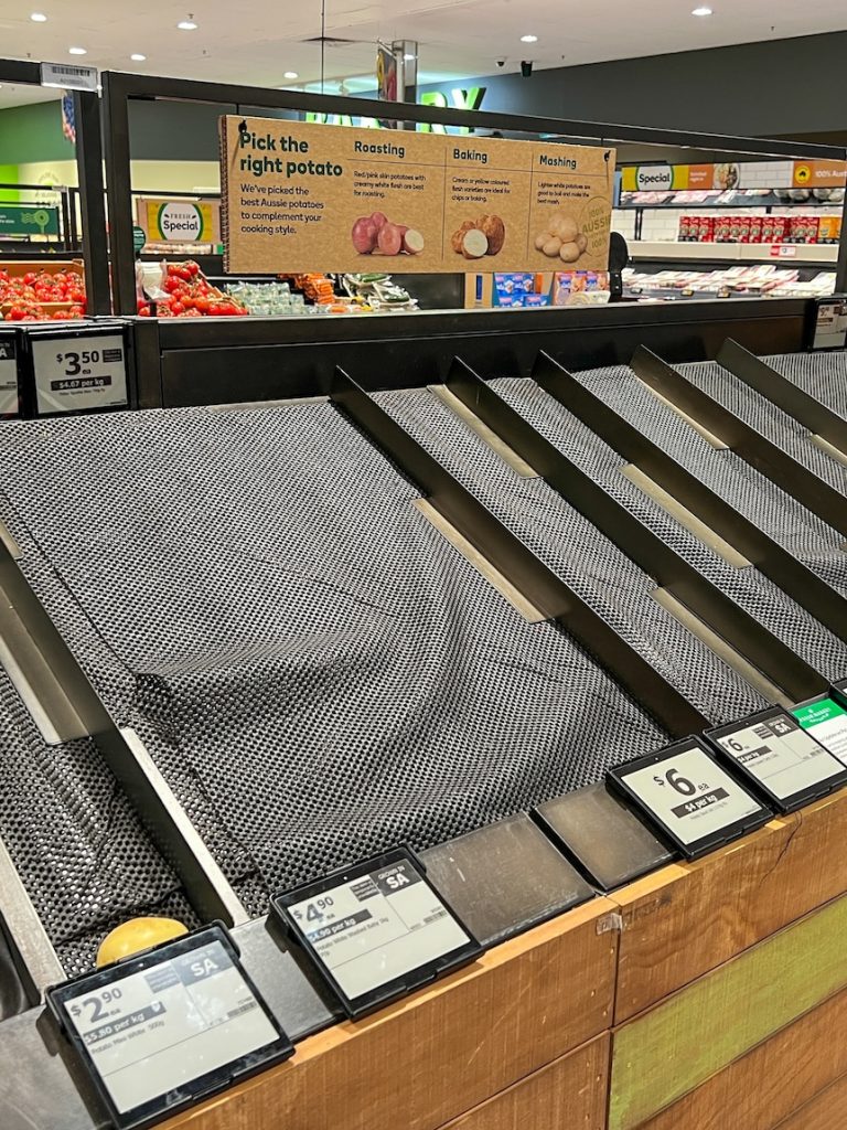Customers face empty shelves as farmers battle potato shortage