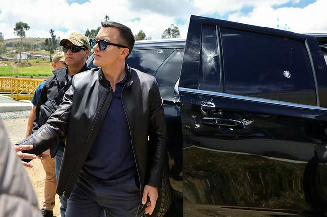 Ecuador president unharmed after shots fired at motorcade