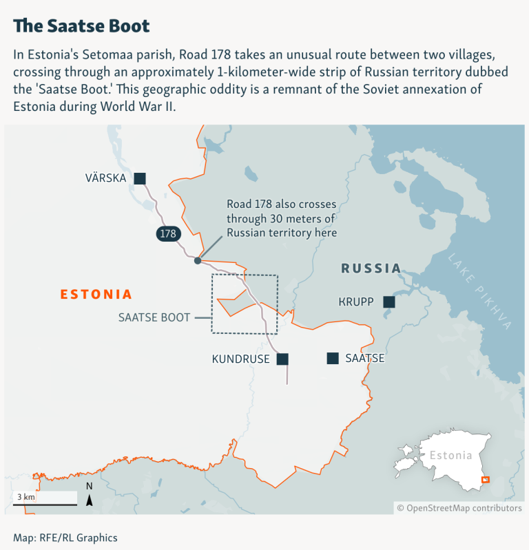 Estonia Closes Border Road After Unusual Appearance of Russian Soldiers