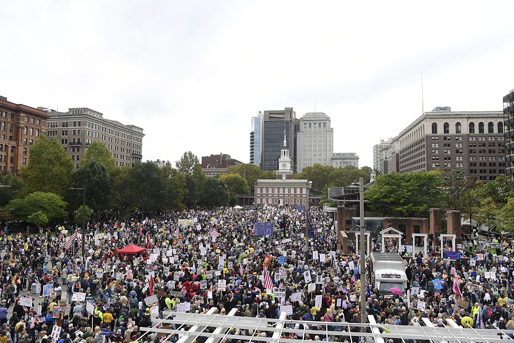“King Trump” takes “dump” on peaceful protesters, proving their point