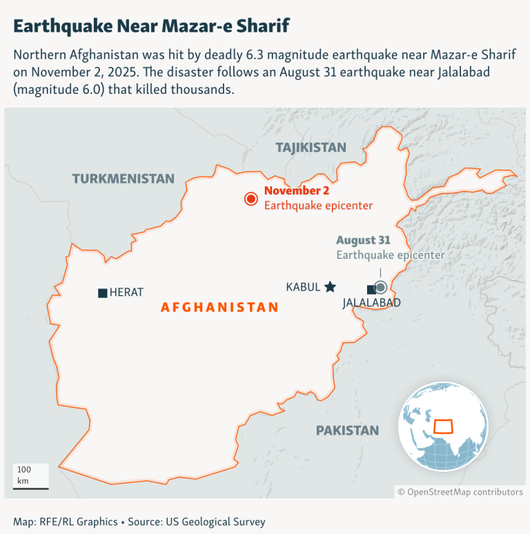 At Least 20 Dead, Scores Injured As Earthquake Rocks Northern Afghanistan