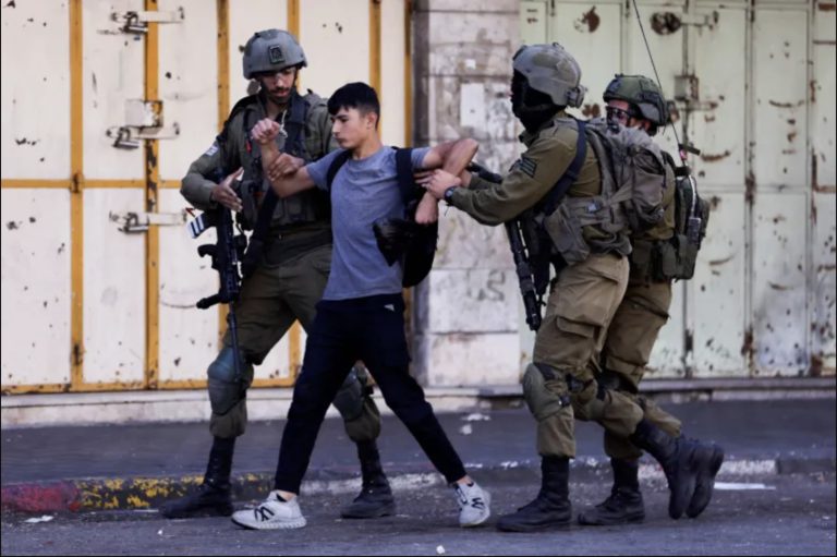 Hundreds of children detained in the occupied West Bank