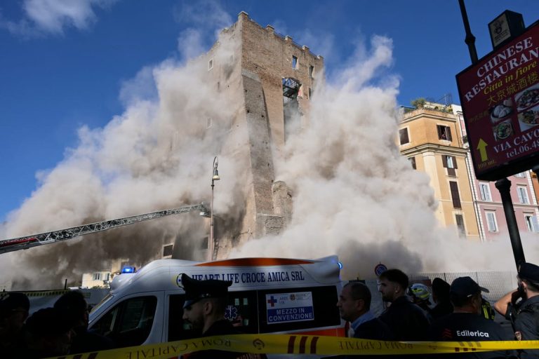 Anger and grief after worker killed in Rome tower collapse