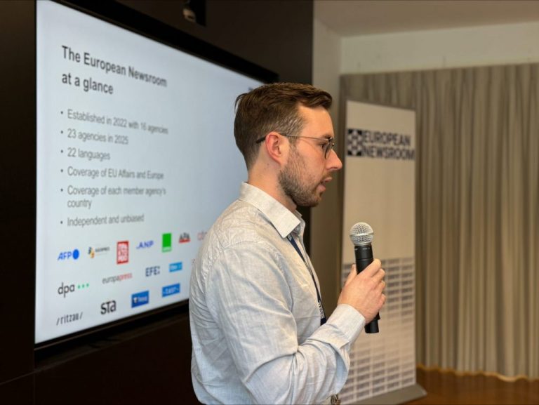 Media professionals of the future: Belgian journalism students visit the European Newsroom 