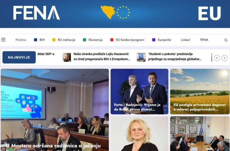 FENA launched the first media portal in Bosnia and Herzegovina focused on the EU