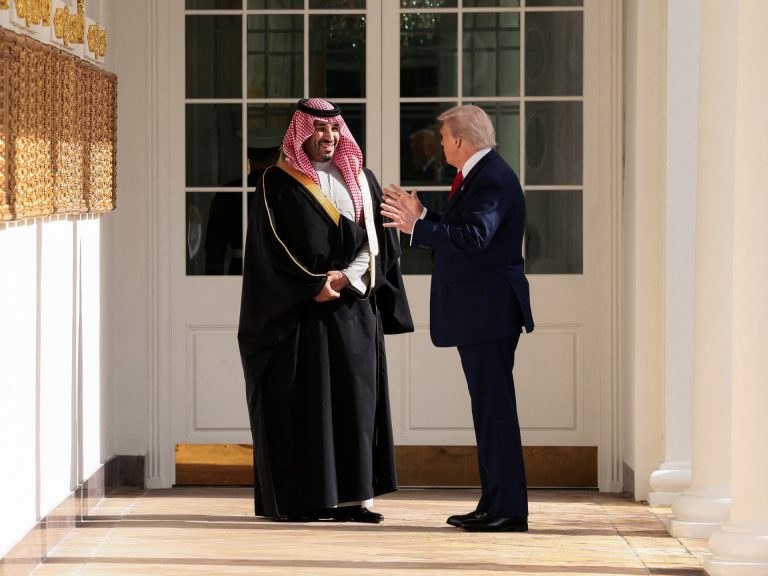 Trump greets Saudi’s MBS with lavish ceremony, military flyover