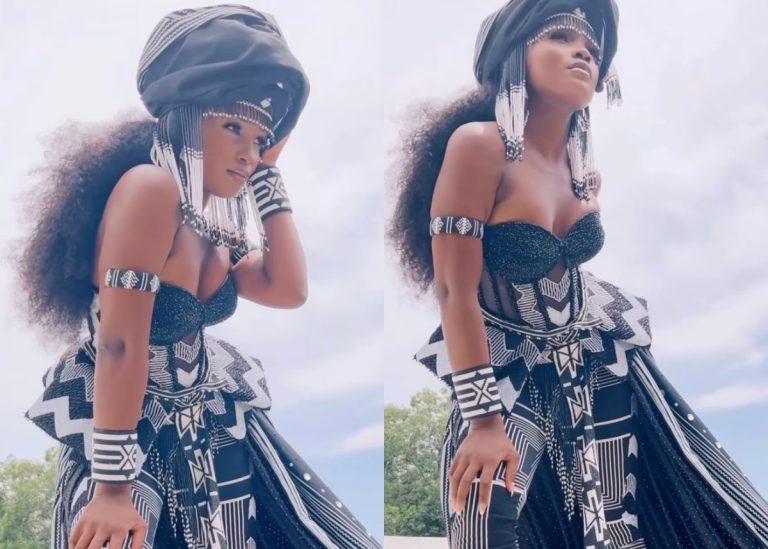 Miss Universe SA: Melissa Nayimuli shows off national costume