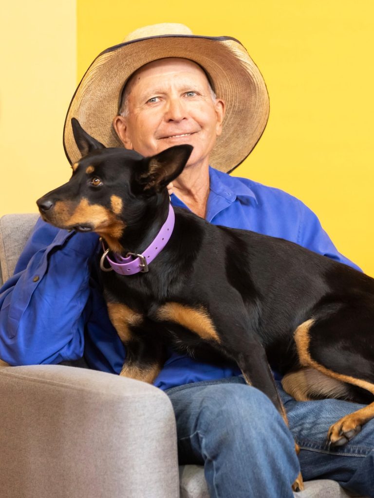 Frank Finger and beloved muster dog Annie’s emotional final TV appearance