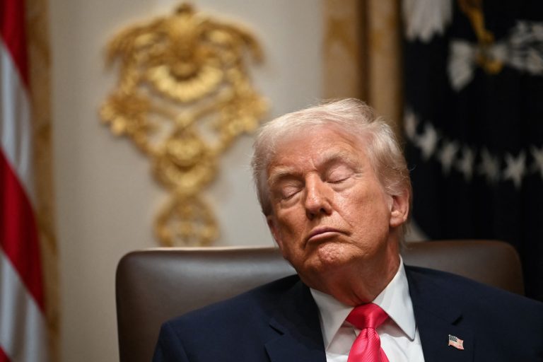 Donald Trump is the sleepy president of an exhausted country