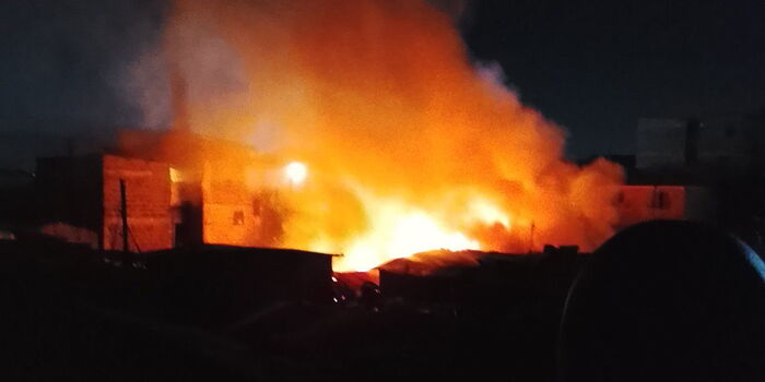 Over 100 Families Displaced After Fire Destroys Houses At Mukuru-Kayaba Slums