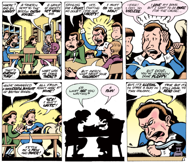 Comic: It’s Mercy Otis Warren vs. The Blockheads