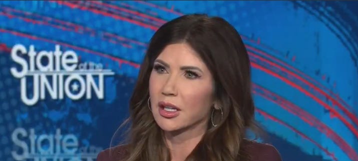Kristi Noem Shows Why She’s Got To Go During Sunday Interview Debacle