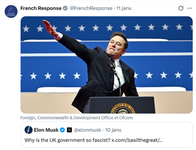 French Response, the foreign service’s account for trolling disinformation targeting France