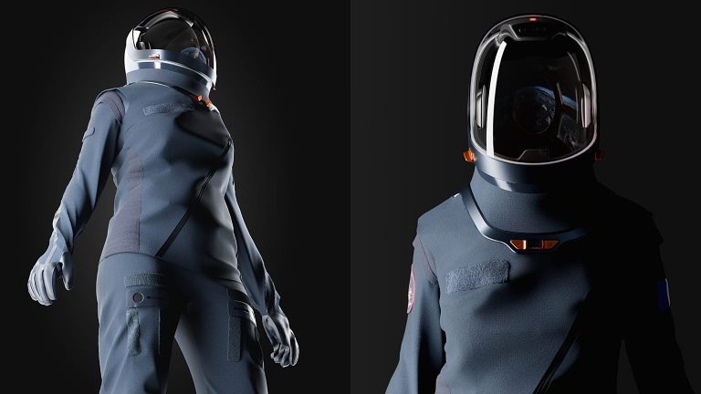This space suit designed by a French sportswear brand will be tested in orbit next year
