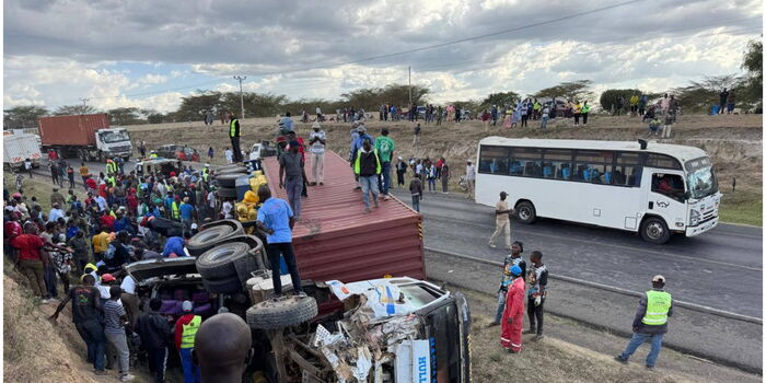 Scores Feared Dead After Matatu and Trailer Collide Along Nairobi-Nakuru Highway
