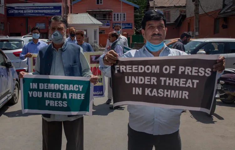 Press Crackdown Intensifies in Kashmir