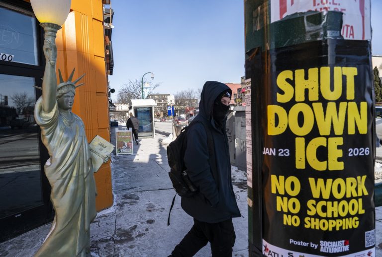“No work, no school, no shopping”: Minnesotans strike statewide against ICE despite arctic weather