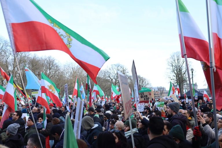 Protest in Brussels against deadly repression in Iran
